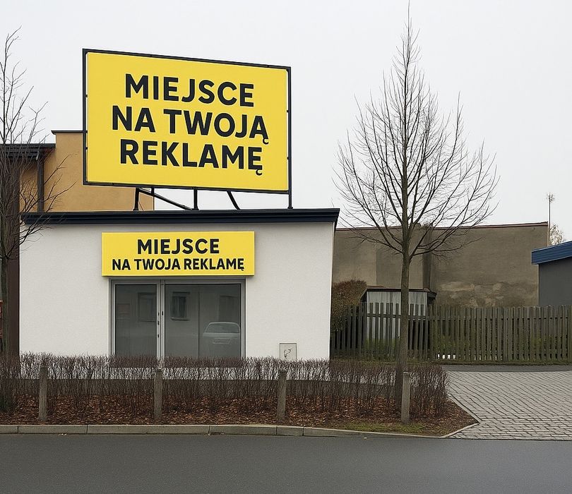 Miejsce na reklamę bilbord 12 m2 - serce Jarocina
