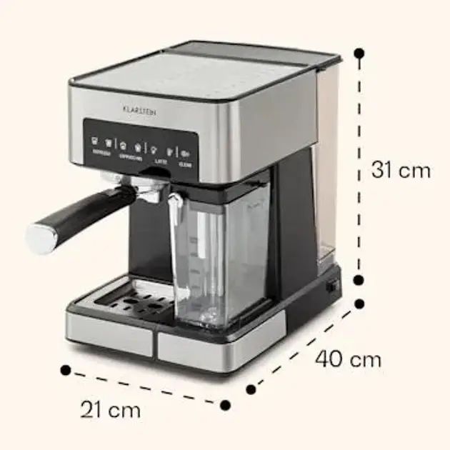 Кавоварка Latte з Німеччини Klarstein Arabica Comfort 10035655