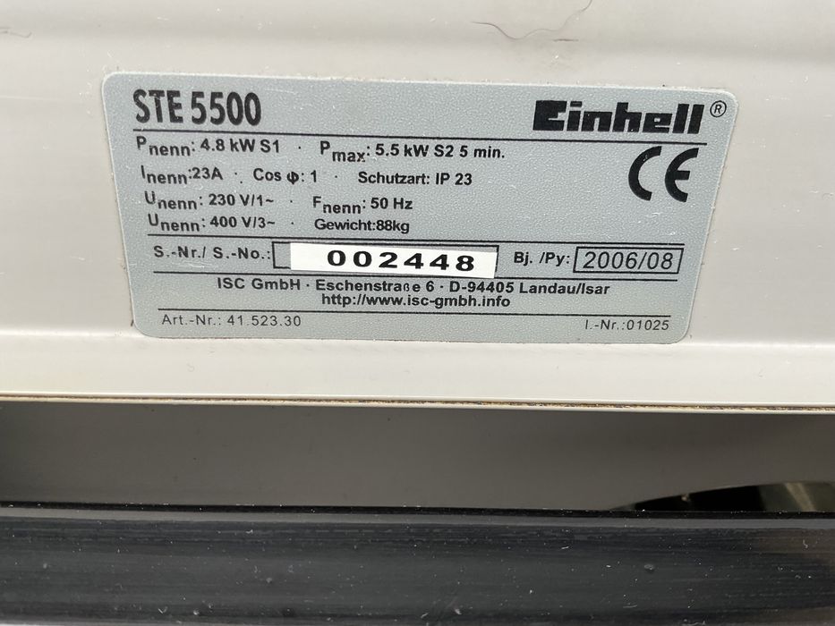 Бензиновий генератор Einhell STE-5500 оригінал не Honda 5,5 кВт мідь