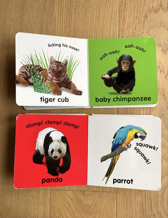 Sensoryczne książeczki Baby Touch and Feel 2 szt. Wild Animals
