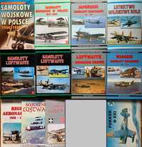 Samoloty / lotnictwo wojskowe - kolekcja książek.