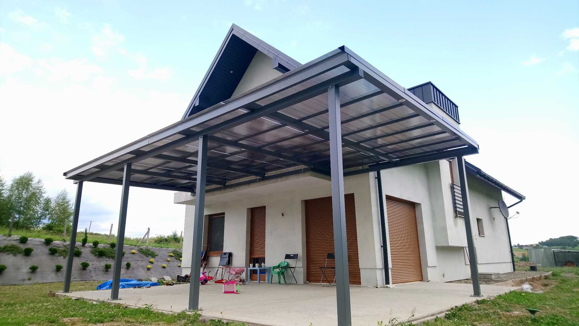 Balustrady,bramy,schody,zadaszenia-stal nierdzewna,czarna i aluminium