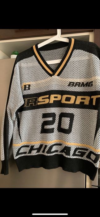 Sweter meski azurowy