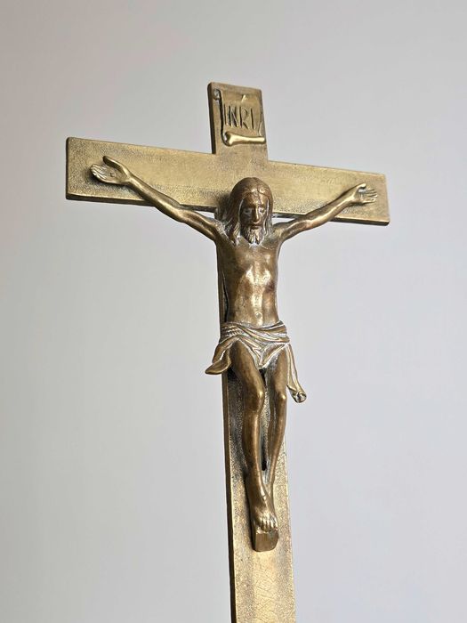 Krzyż z mosiądzu 54 cm