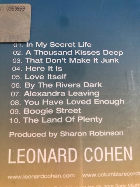Płyta CD Leonard Cohen Ten New Sonia
