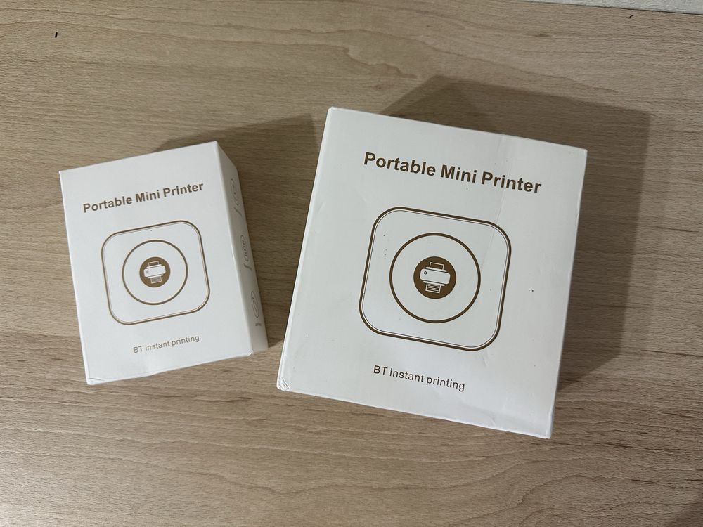Міні-принтер мега набір mini printer рожевий, бірюзовий