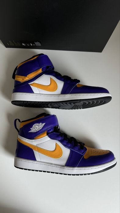 Nike Air Jordan 1 Hi FlyEase LA Lakers rozmiar 46 wkładka 30 cm