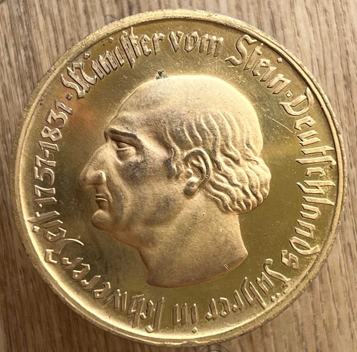 10000  марок 1923 Латунь Веймар