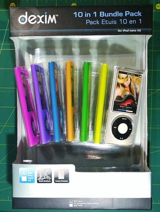 35шт. Чохол apple ipod nano 5g 4g силіконовий та кейс Dexim 10 in 1