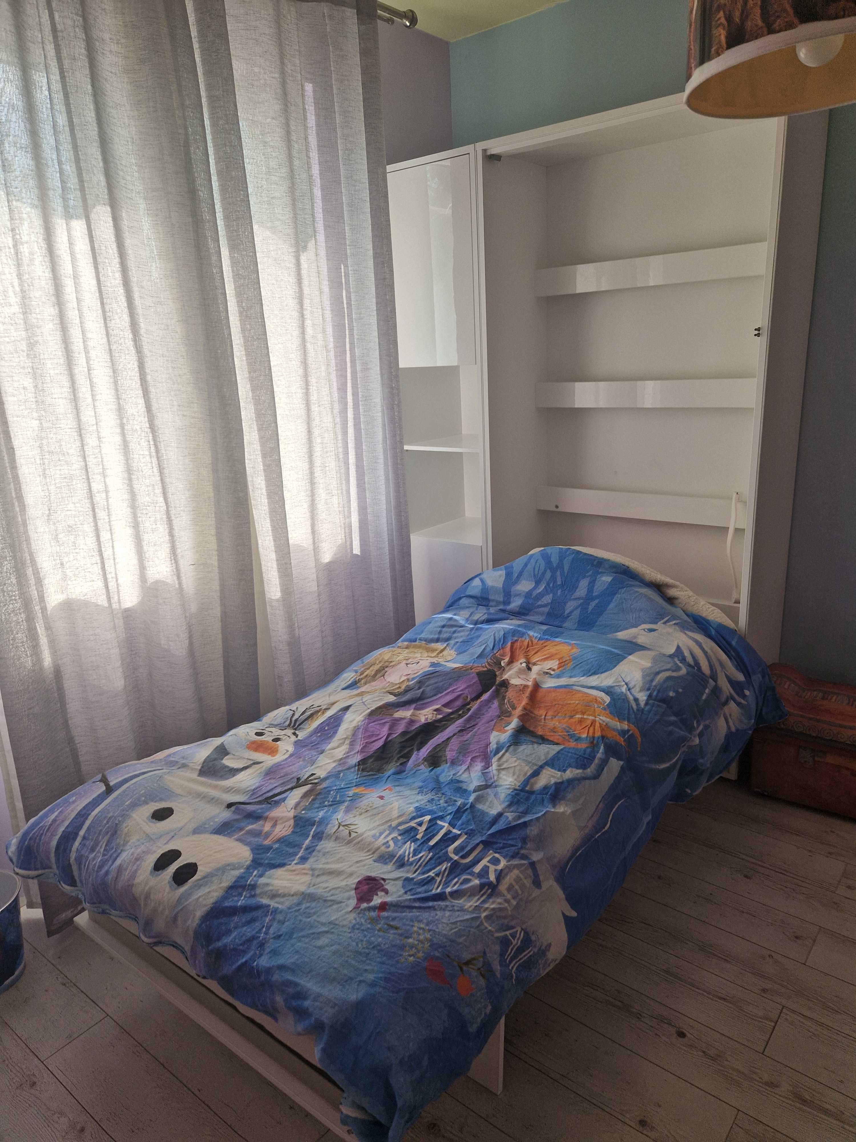Półkotapczan Bed Concept firmy Lenart - Łóżko składane z materacem.