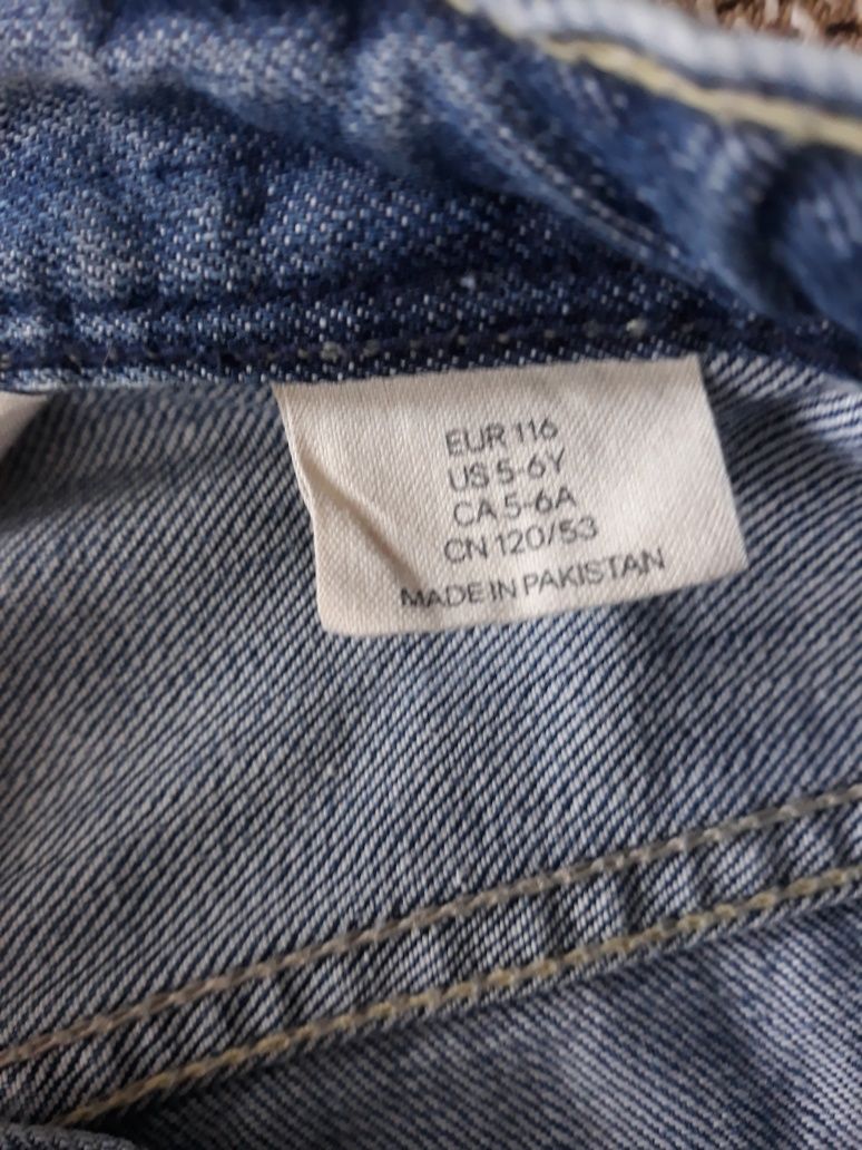 Spodenki jeans H&M rozmiar 116