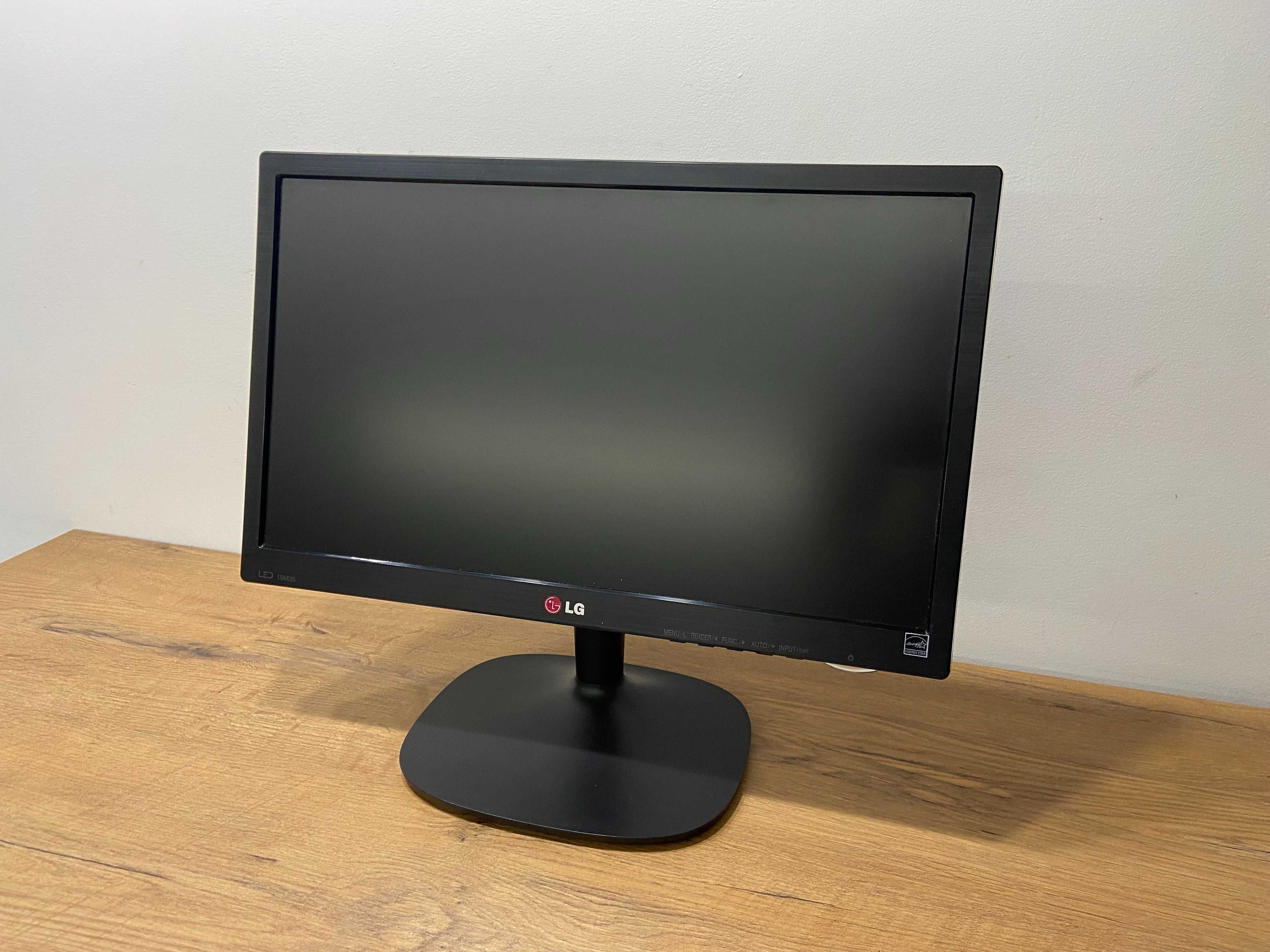 176. Monitor LG 19M35A-B 19 cali, Zadbany, VGA, HDMI