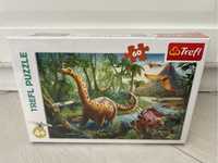 Trefl puzzle 4+ dinozaury 60 elementów nowe folia