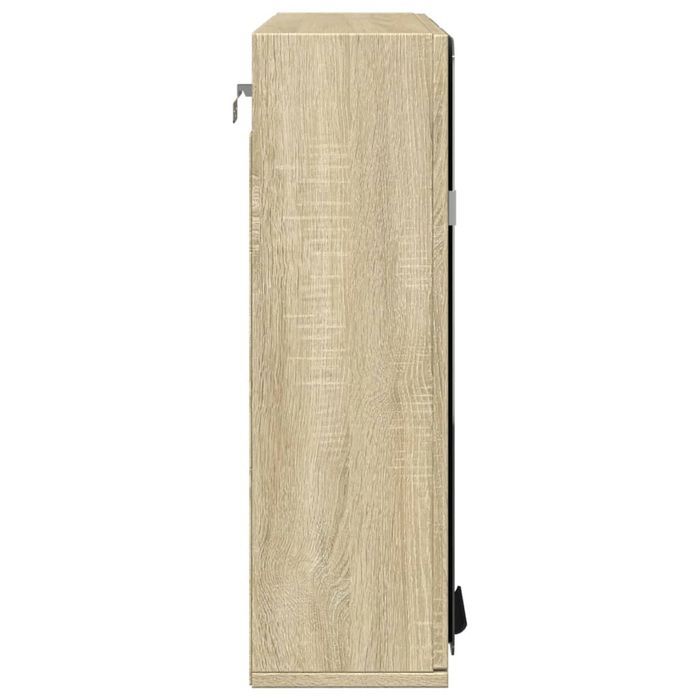 Vidaxl Szafka Łazienkowa Z Lustrem, Dąb Sonoma, 64,5X20X66,5 Cm