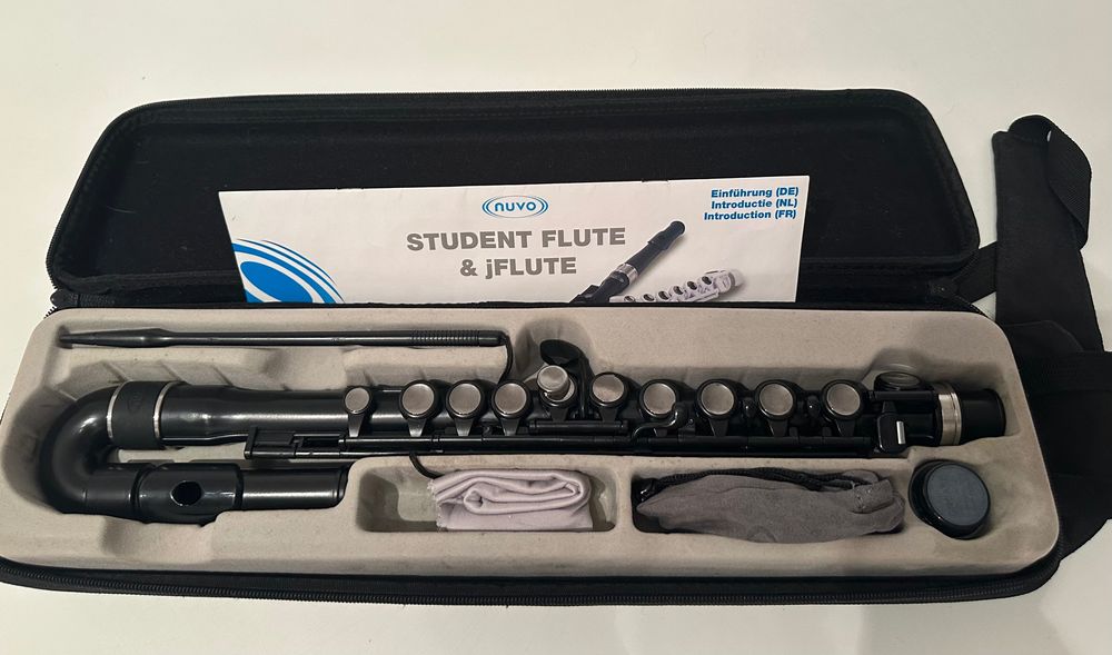 Flauta transversal Nuvo, cabeça curva