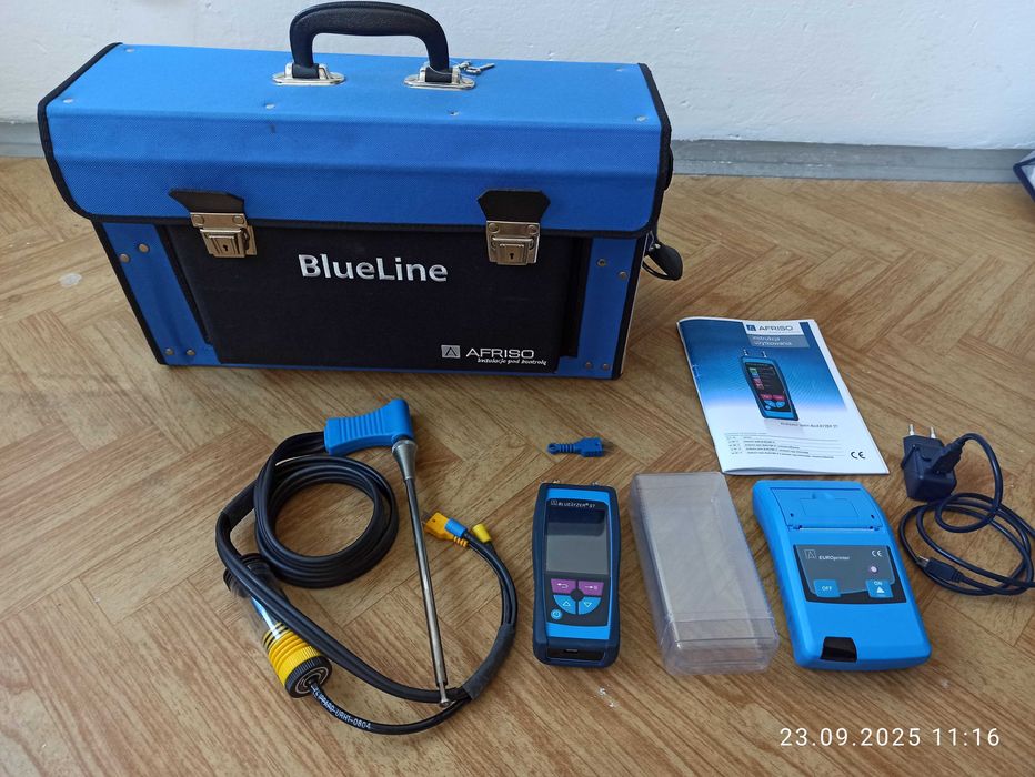 Analizator spalin Afriso Bluelyzer ST-pełny zestaw, użyty kilka razy