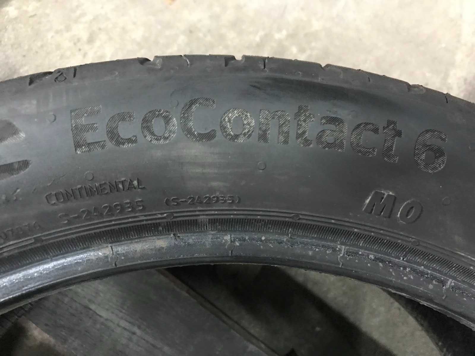 Шини Continental EcoContact 6 225/45r18 Комплект Літо б/у Оригінал