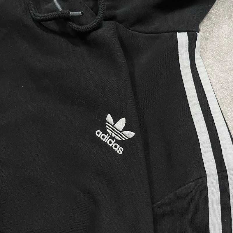 Bluza Z Kapturem Adidas Hoodie Paski Y2K Trendy Coquette
