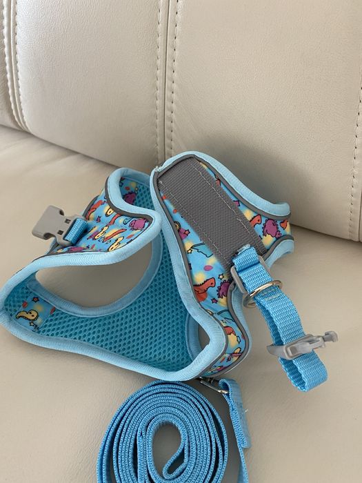 Жилетка для собак світловідбиваюча + повідок