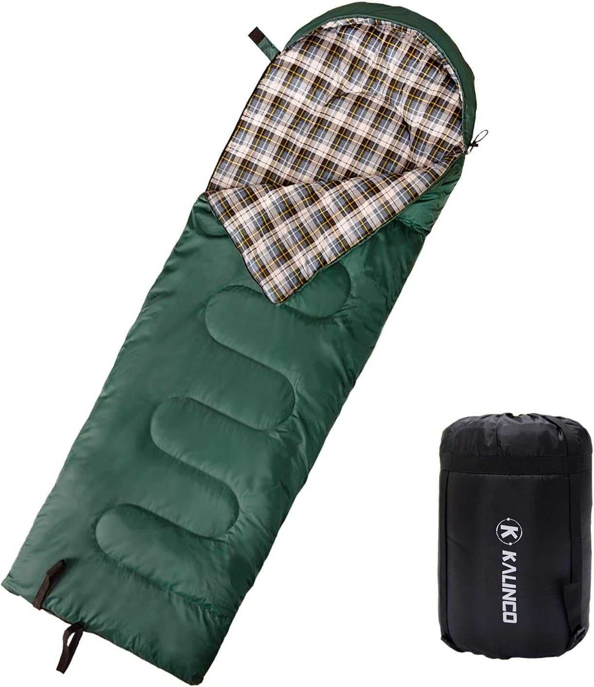 Nowy śpiwór wodoodporny / outdoor / kołdra / 75x210cm / zielony !3378!
