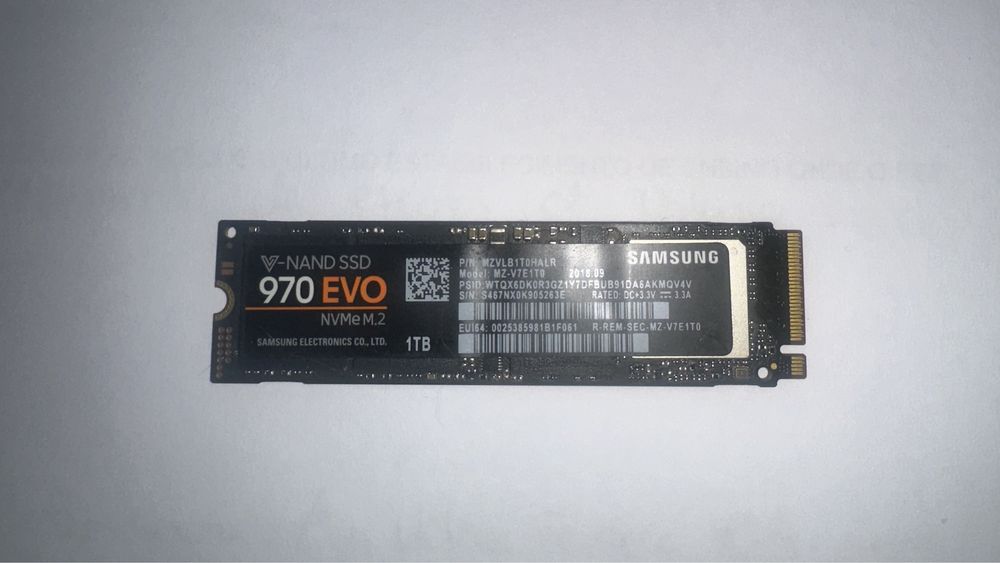 SSD NVMe M.2 970 Evo 1TB