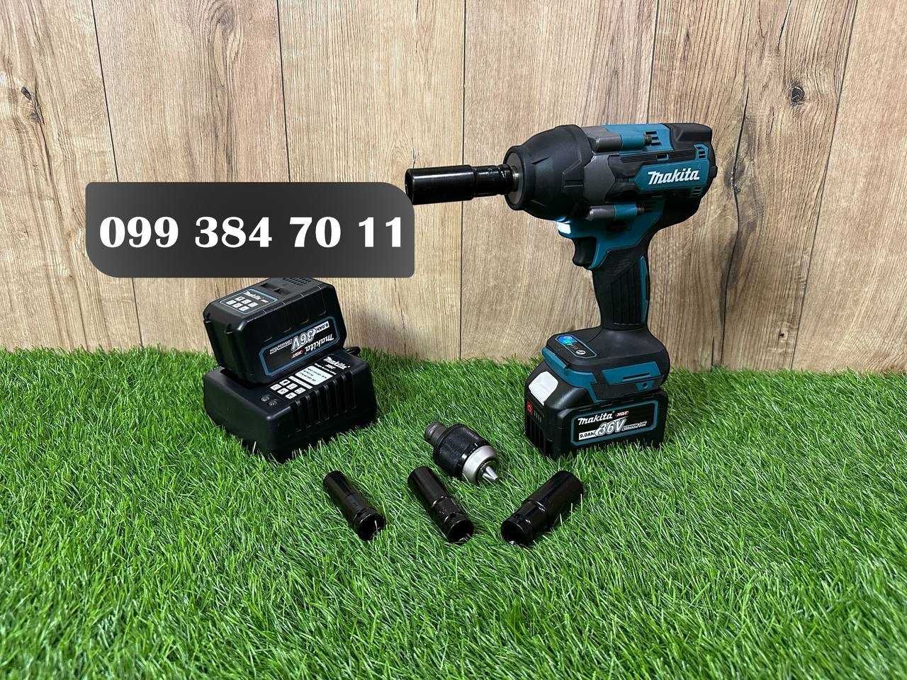 Професійний гайковерт Makita DTW850PRO Гайкокрут із насадками 36V-9Ah