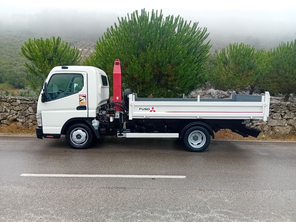 Mitsubishi Canter fuso 3c15com grua e bascula