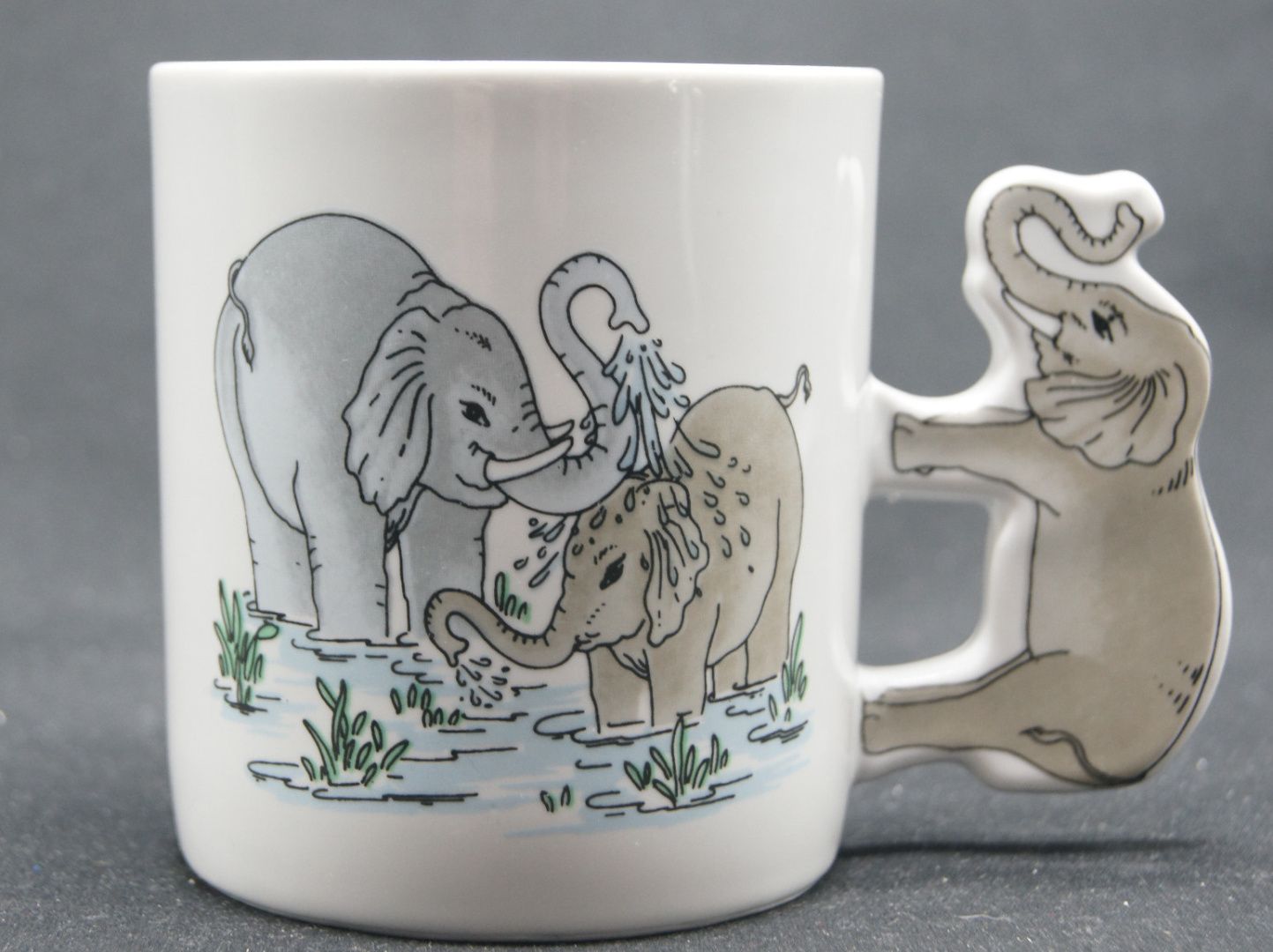 Kubek Porcelana Sandra Rich słoń słoniątko