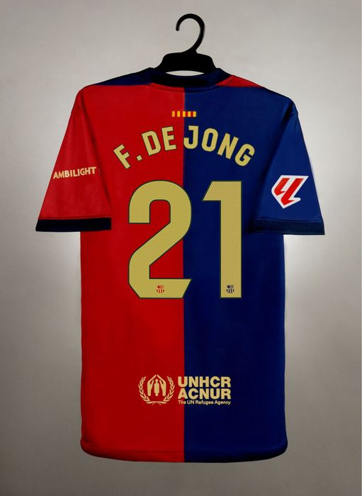 Koszulka FC Barcelona 24/25 La Liga domowa F. DE JONG 21 r. S 48h