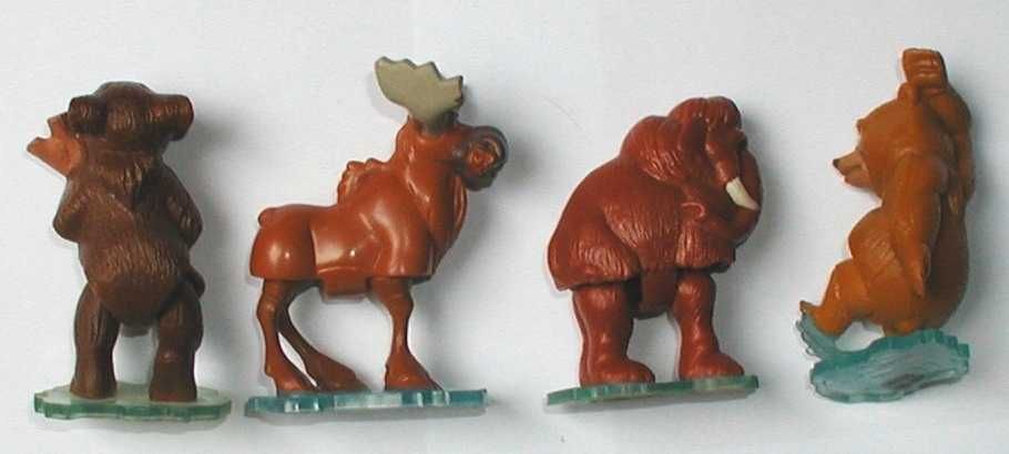 Quatro figuras brindes cereais