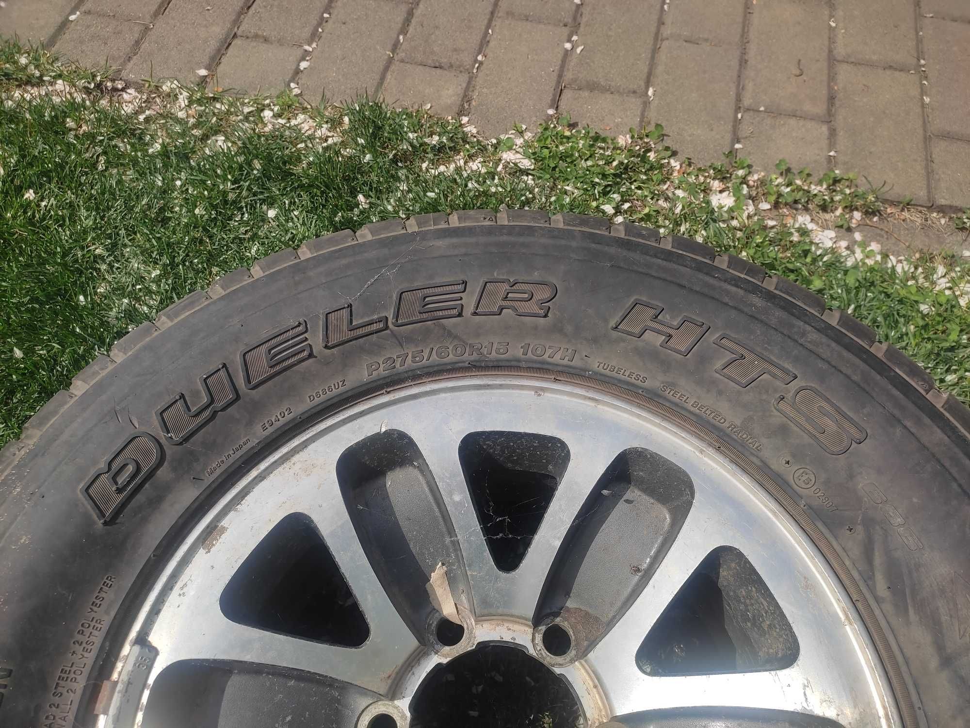 Запаска Колесо в зборі Паджеро Bridgestone Dueler HTS 275/60 R15 107H