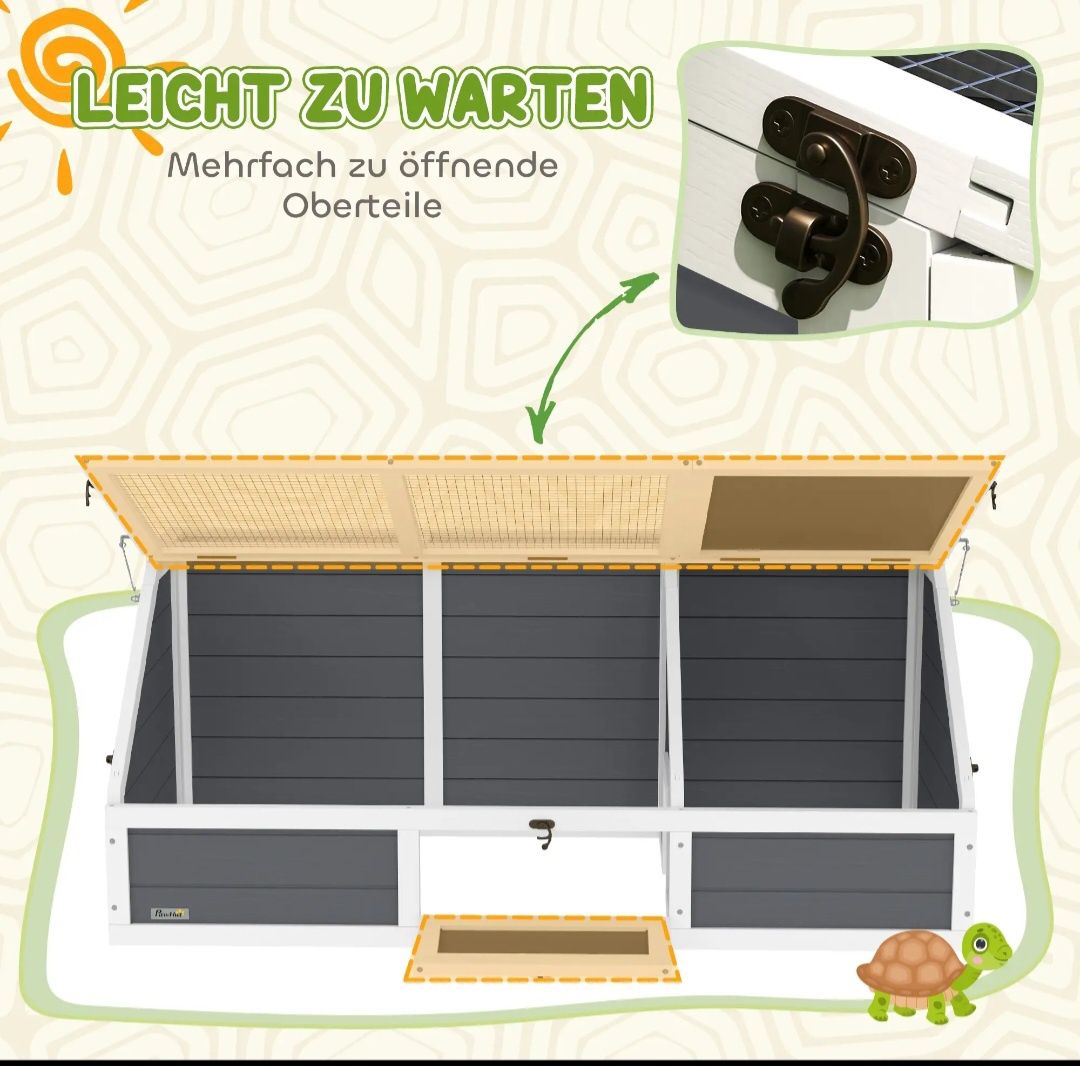 PawHut Terrarium dla żółwa,królika