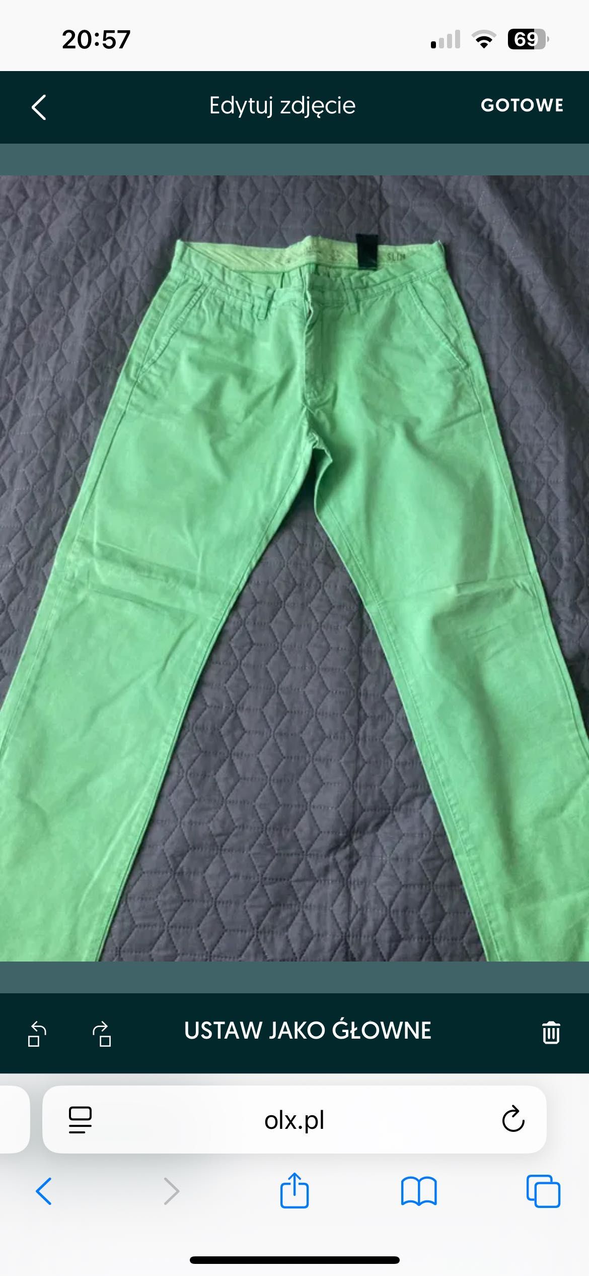 spodnie męskie H&M w rozmiarze 34.