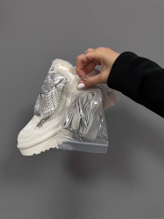 UGG Lowmel Sneakers Ceramic Угги світлі білі кросівки молочний колір