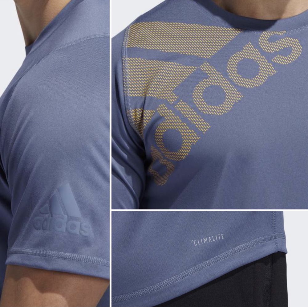 Спортивна футболка Adidas Climalite розмір S-M big logo