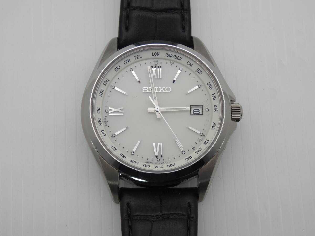 Мужские часы Seiko Solar SBTM295 титан радиоконтроль сапфир Japan made