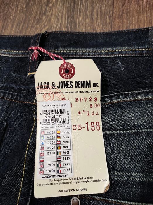 W36L32 Jack&Jones оригінальні чоловічі джинси