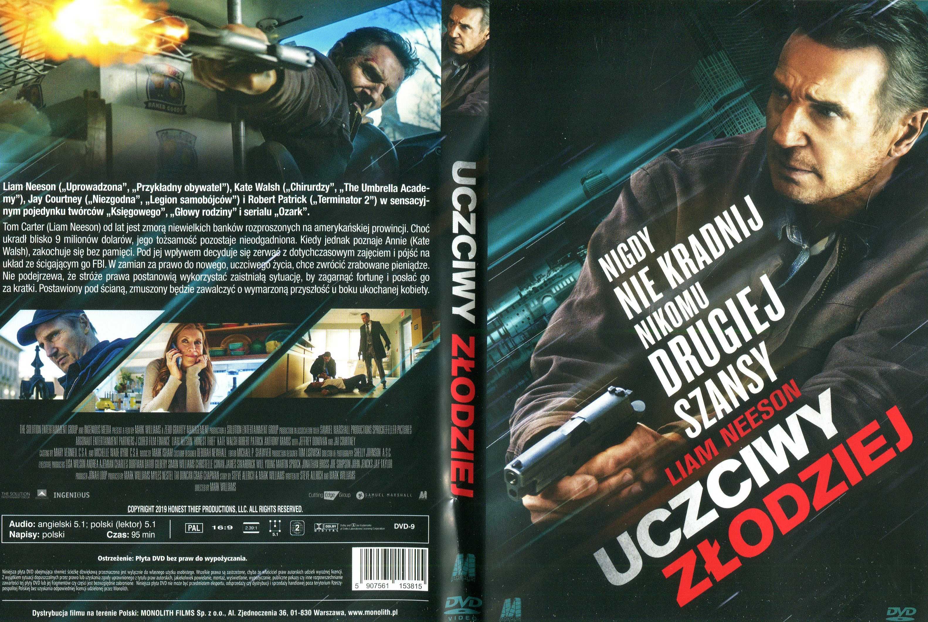 Uczciwy złodziej dvd