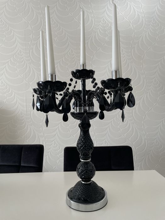 Candelabro preto do GATO PRETO