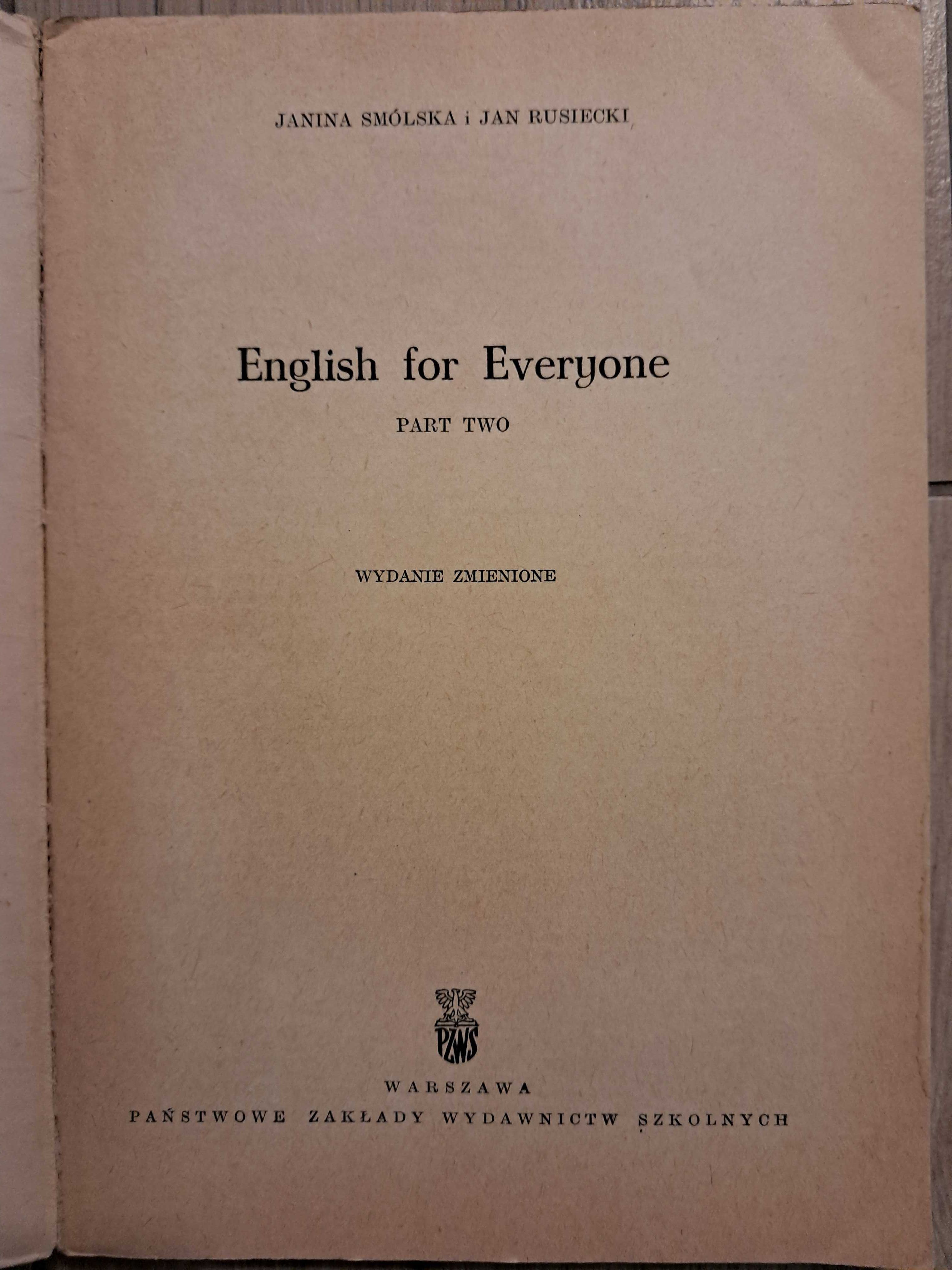 English for Everyone Part Two - J. Smólska , J. Rusiecki