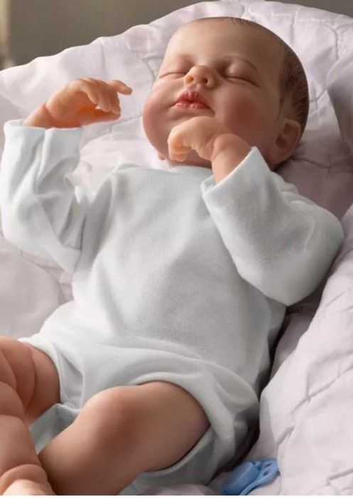 49) Кукла Реборн Младенец LouLou Premium Class 3D 48см мягкое тело