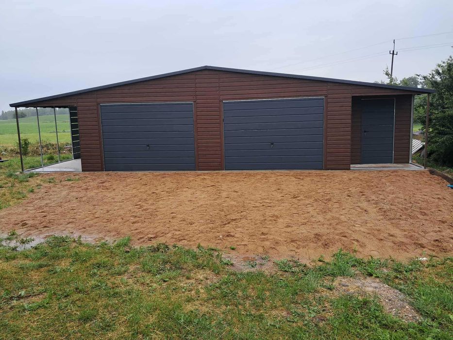 Garaż blaszany, wiata. WZMOCNIONY PROFILAMI. PRODUCENT. Cała Polska