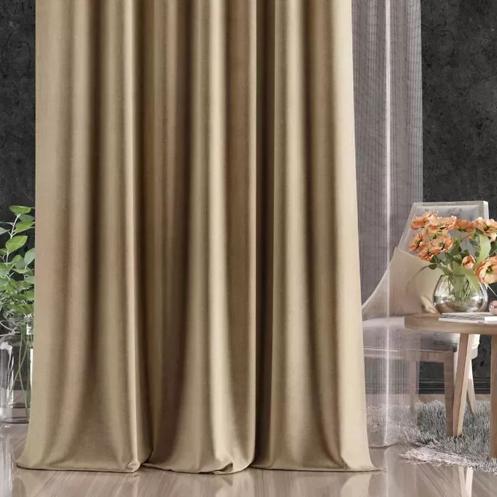 Zasłona gotowa Welur Moradi Karmel 145x250cm Okazja!!