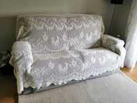 Colcha ou resguardo para sofá em croché