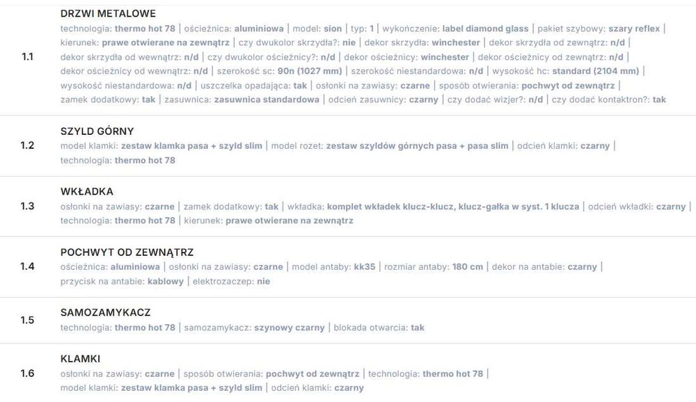 drzwi zewnętrzne ERKADO, 78mm, antaba, 90 prawe winchester, rabat 50%