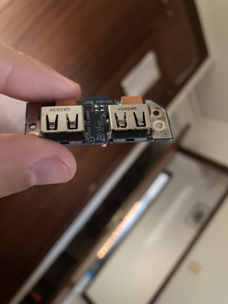 Placa 2 portas USB tipo A fêmea