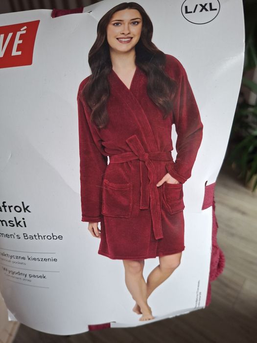 Szlafrok damski w kolorze fuksja l/xl