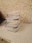 3 Скляні харчові контейнери IKEA
