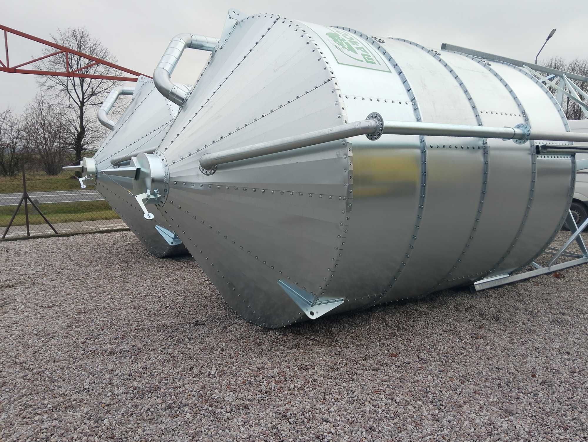 Silos Zbożowy Paszowy Lejowy 3/5/6/8/9/12/15/18/20/25/30T Producent PL