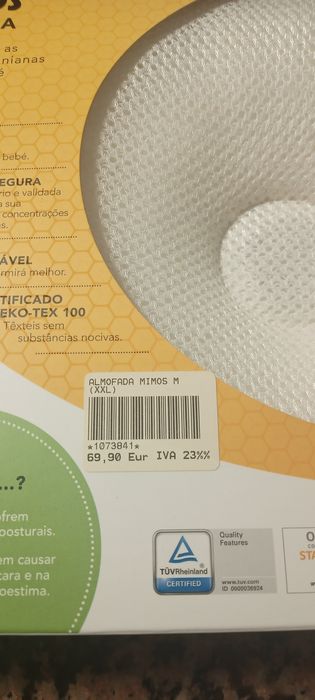 Almofada anatómica para bebé